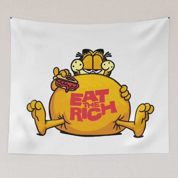 Item preview, Eat the rich garfield designed and sold by lucky-fern.