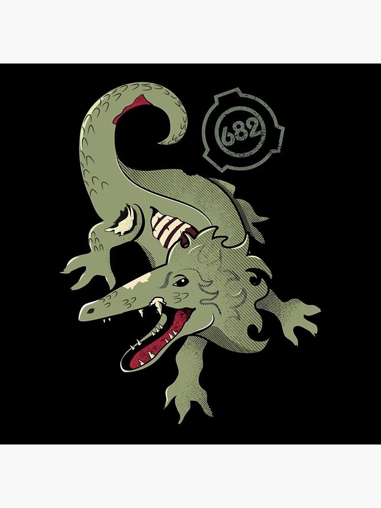 SCP 682 Hard to Destroy Reptile SCP Foundation Greeting Card by Harbud Neala