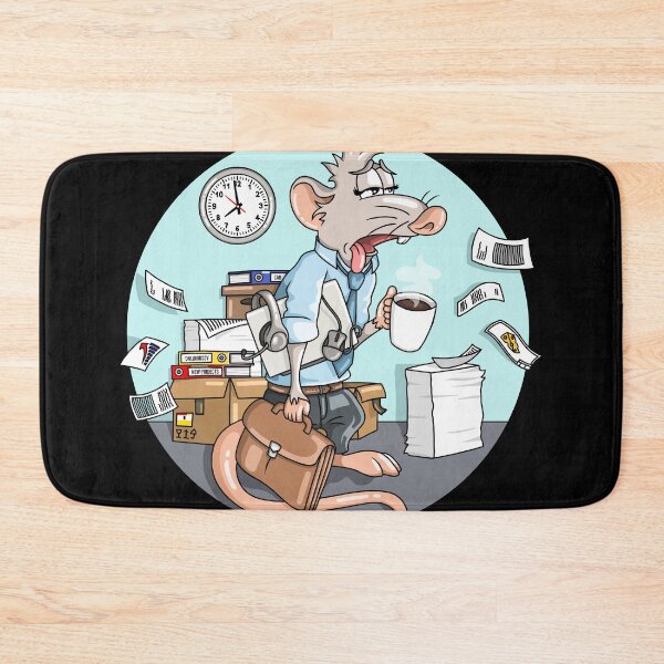 Item preview, Rat in the office exhausting job design designed and sold by ARTemyzz.