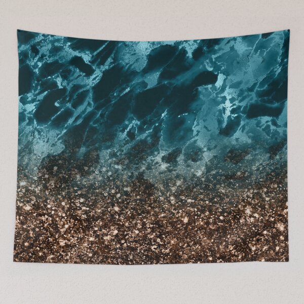 Item preview, Bronze and Turquoise Marble, bronze and aqua teal blue color together, love it. designed and sold by Orianah.