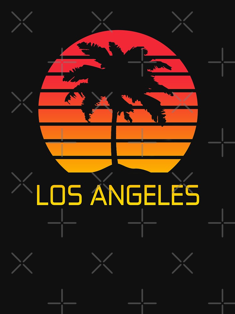  Los Angeles T-Shirt Sunset LA Tee Shirt : Clothing