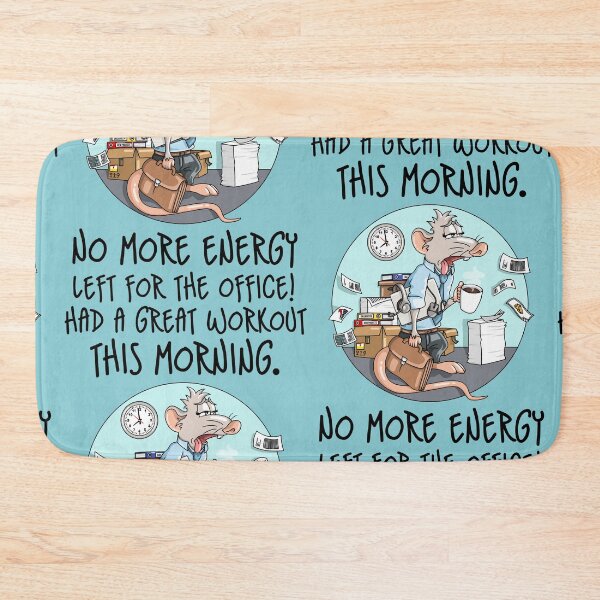 Item preview, Office mouse morning workout funny quote designed and sold by ARTemyzz.