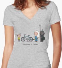 Rompedora de cadenas Women's Fitted V-Neck T-Shirt