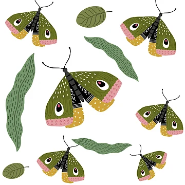 Artwork thumbnail, Butterfly leaf by Patternsonly
