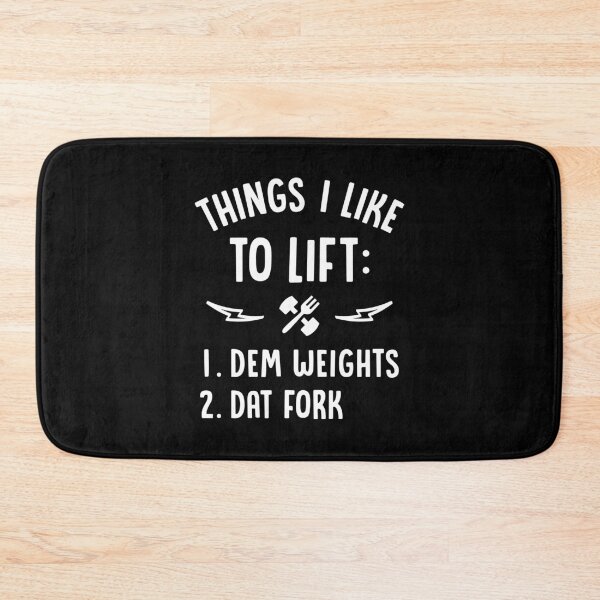 Item preview, Things I Like To Lift Dem Weights Dat Fork designed and sold by Brogress Project.