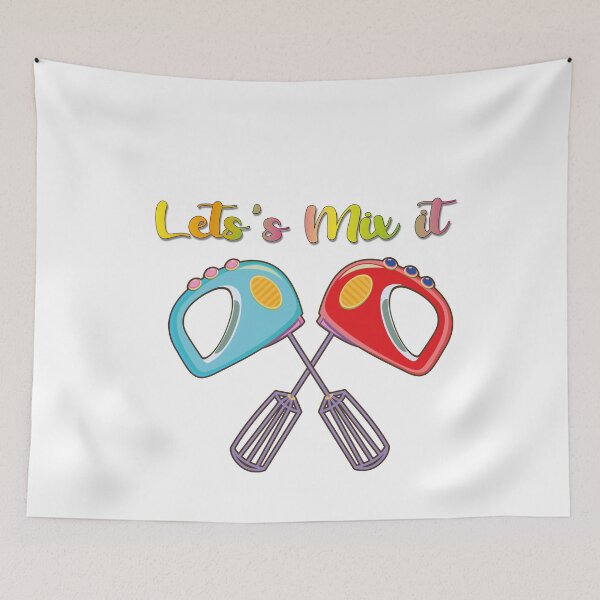 Item preview, Hand Mixer, let’s mix it sticker designed and sold by Docartdesign.