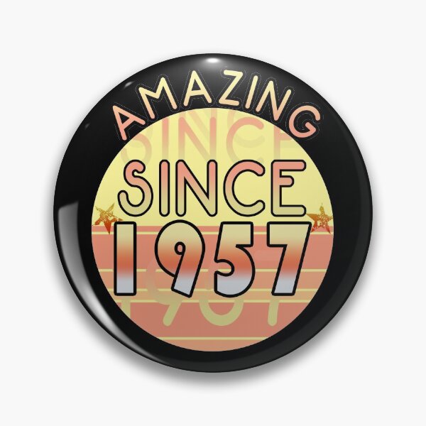 Item preview, Amazing since 1957 // Sunset Birthday Design designed and sold by PGPshop.