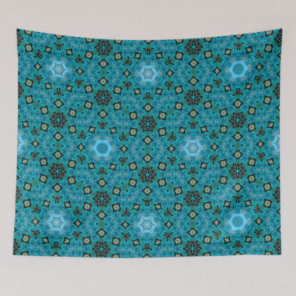Item preview, Blue Moroccan style patterns  designed and sold by TrippyEarth.