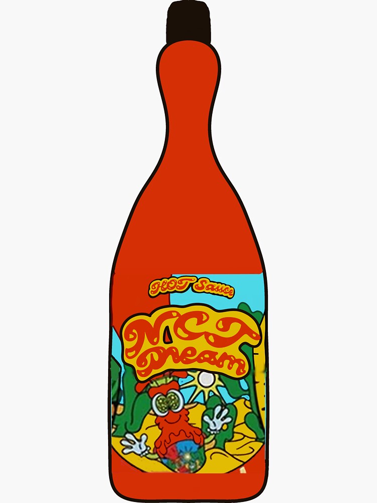 "NCT DREAM HOT SAUCE BOTTLE" Sticker for Sale by orioriori89 Redbubble