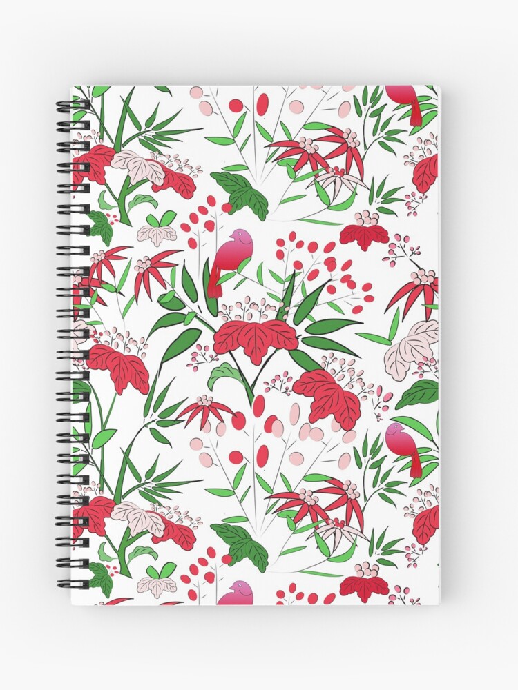 Imagen 1 de 3, Cuaderno de espiral con la obra Flores Rojas, diseñada y vendida por bertelv.