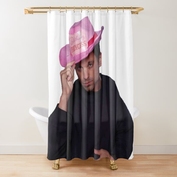 Item preview, Yee Haw! Sebastian Stan with Pink birthday Princess Cowboy Hat designed and sold by L1 Creations.
