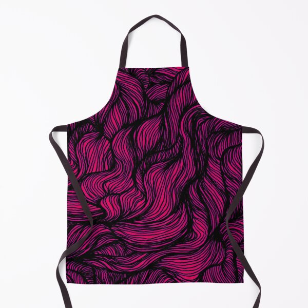 Item preview, Lines hair waves black pink designed and sold by Susanne Margarete Lutz.