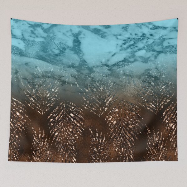 Item preview, Bronze and Turquoise Marble, bronze and aqua teal blue color together, love it. designed and sold by Orianah.