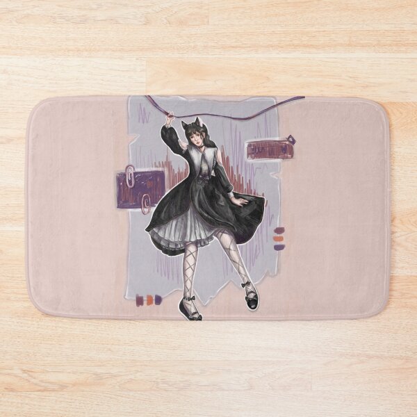 Item preview, Cute asian girl with cat's ears in cute loli dress designed and sold by darkmoonlight-.