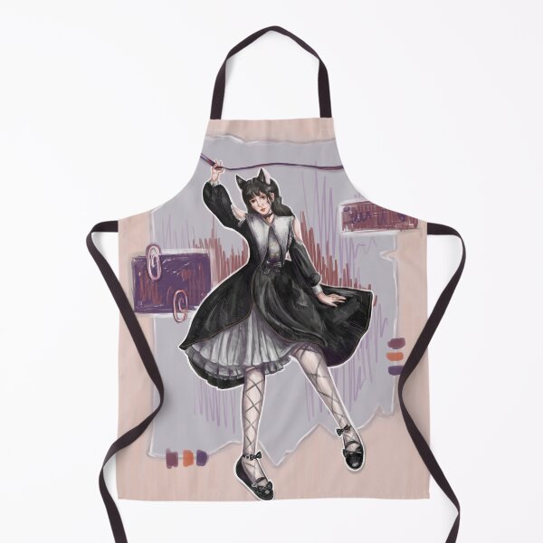 Item preview, Cute asian girl with cat's ears in cute loli dress designed and sold by darkmoonlight-.