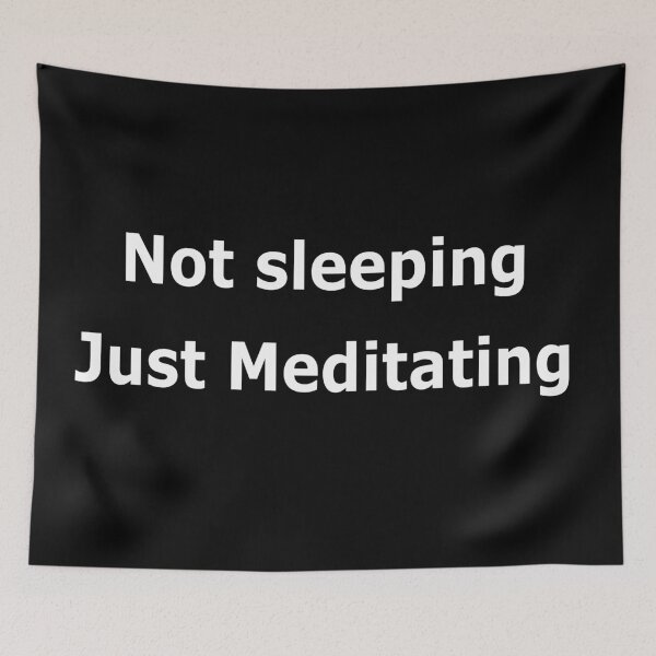 Item preview, Not Sleeping Just Meditating designed and sold by pondemand.