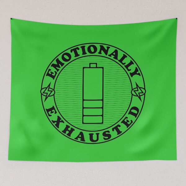 Item preview, Emotionally Exhausted - Mental Health Awareness 2024 designed and sold by DrawingBoard.
