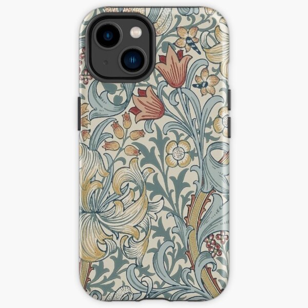 William Morris Golden Lily Slate Manilla Pattern iPhone Tough Case
