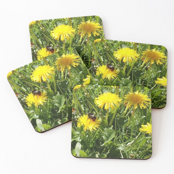 Item preview, Bee on dandelions designed and sold by WyldArt.