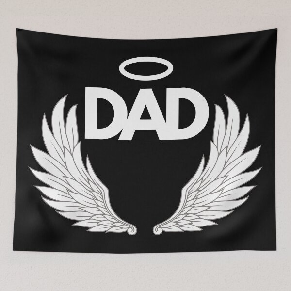 Item preview,  Angel Dad Guardian Angel Unique typography designed and sold by sinceanna.