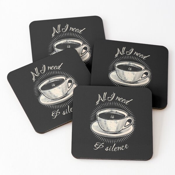 Item preview, All I Need Is Coffee and Silence Coffee Lover's  designed and sold by odrito.