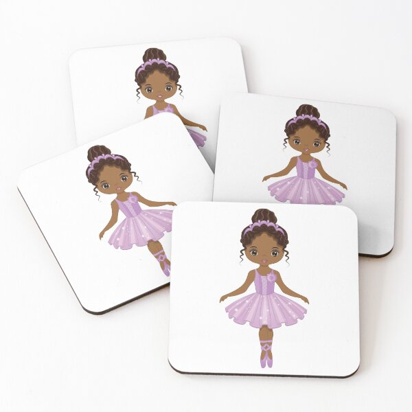 Item preview, African American Ballerina in Purple Tutu Dress designed and sold by CreativeMill.