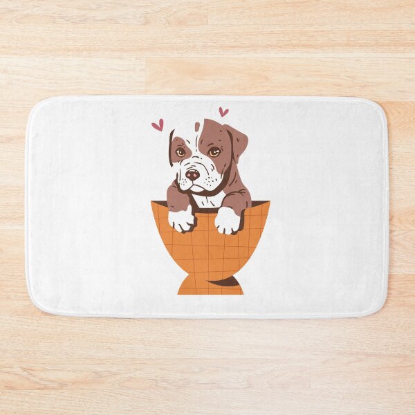 Item preview, Hand drawn cute Pitbull with heart designed and sold by zaher97.