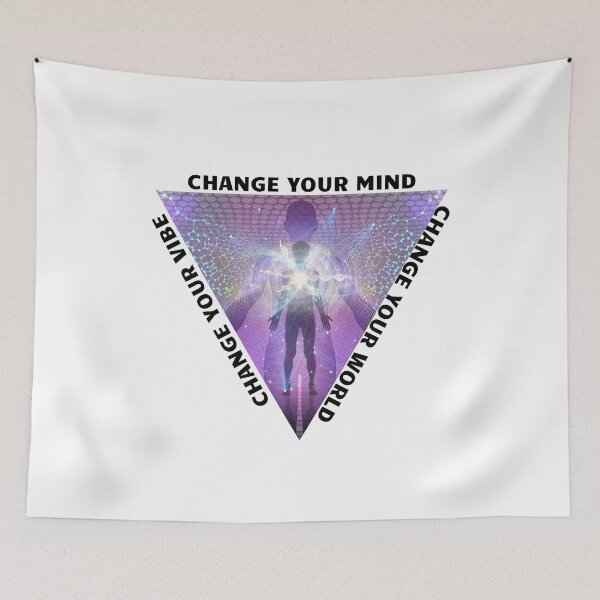 Item preview, Triangle Change Your Mind, Change Your Vibe, Change Your World | Smart Successful Stoner | We Are The Universe designed and sold by AlfaEcho.