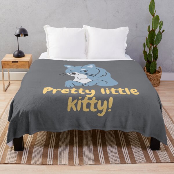 Item preview, Pretty little kitty! Cute winking blue & grey kitten. designed and sold by FoxMire.