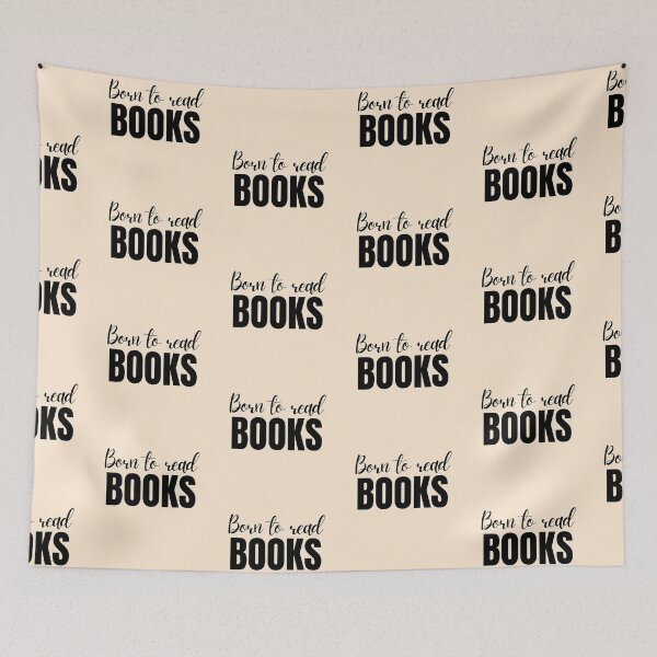 Item preview, Born To Read Books- Minimalist Typography designed and sold by Trisha Banlasan.