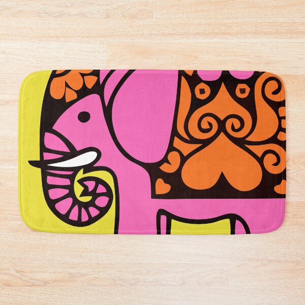 Item preview, Pink Summer Elephant designed and sold by katemargoli.