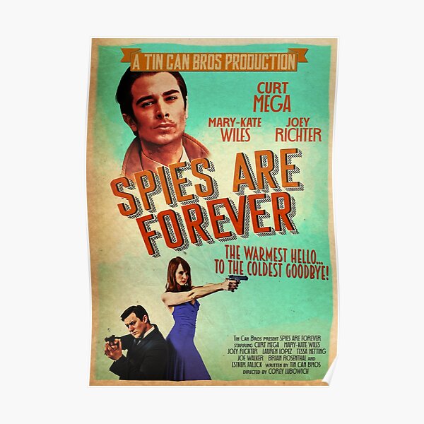Spies Are Forever Vintage Poster Poster