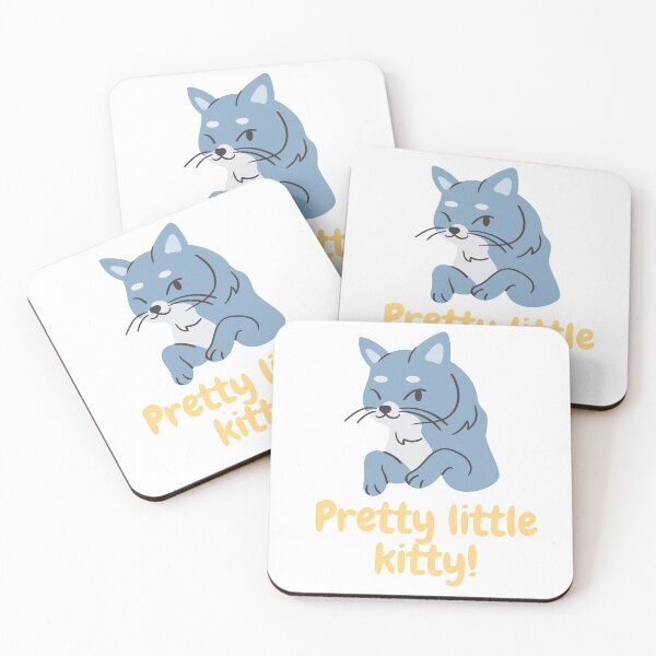 Item preview, Pretty little kitty! Cute winking blue & grey kitten. designed and sold by FoxMire.