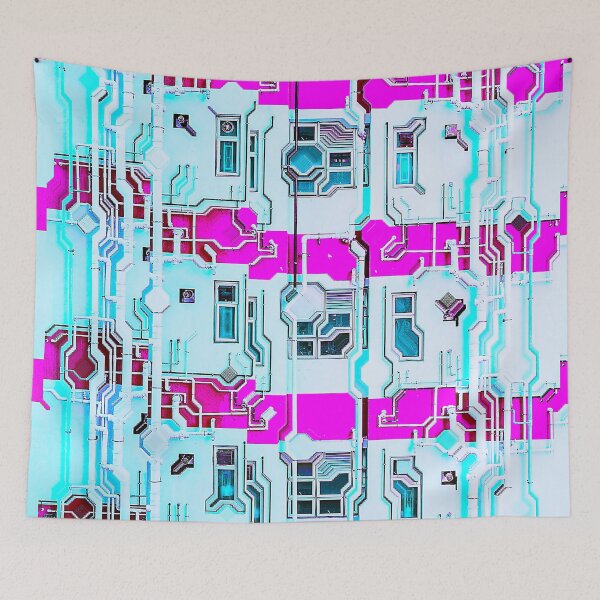 Item preview, Hong Kong Apartment Building Brutalism Glitch Art 001 designed and sold by glitchhub.