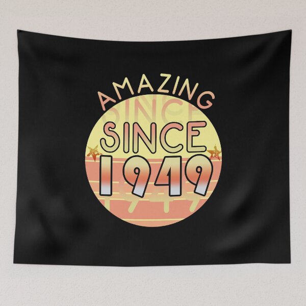 Item preview, Amazing since 1949 // Sunset Birthday Design designed and sold by PGPshop.