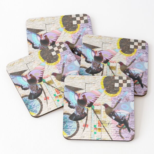 Item preview, Hippielove streetart with doves designed and sold by Elmanji.