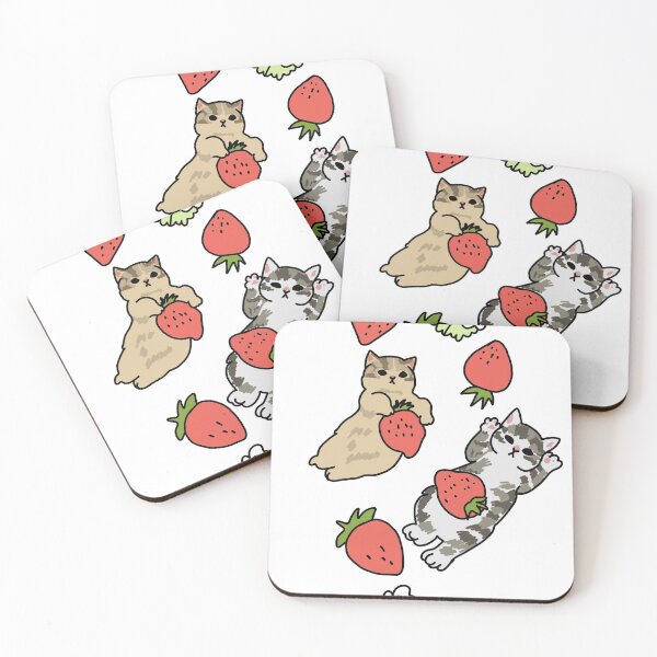 Item preview, strawberry cats cottagecore farm  designed and sold by Paperina.