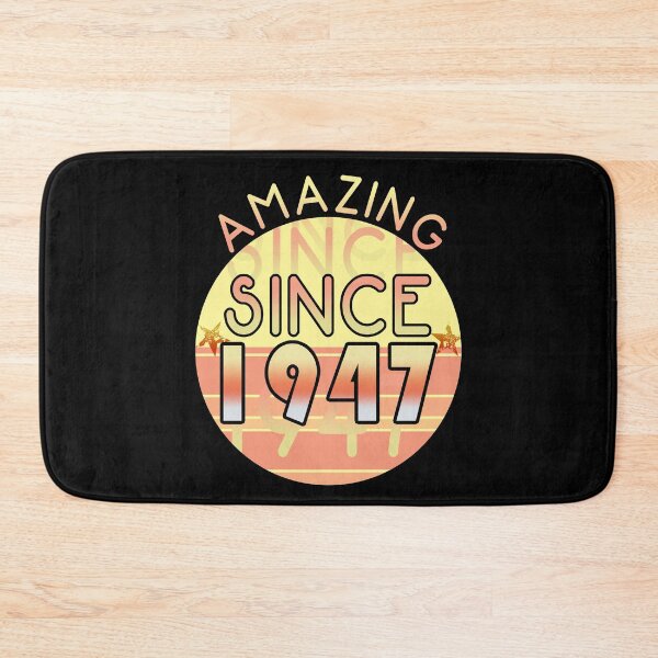 Item preview, Amazing since 1947 // Sunset Birthday Design designed and sold by PGPshop.