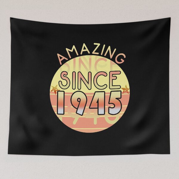 Item preview, Amazing since 1945 // Sunset Birthday Design designed and sold by PGPshop.