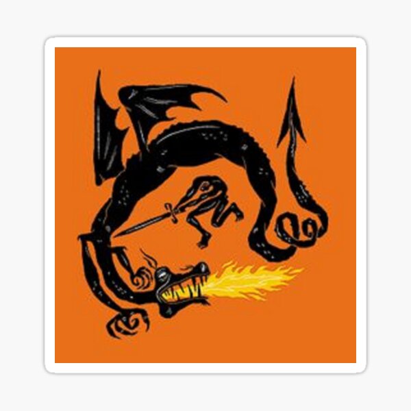Item preview, Beowulf fighting the dragon designed and sold by dimmesdale.