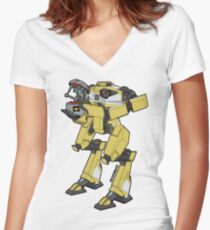 Gortys x Loader Bot Women's Fitted V-Neck T-Shirt