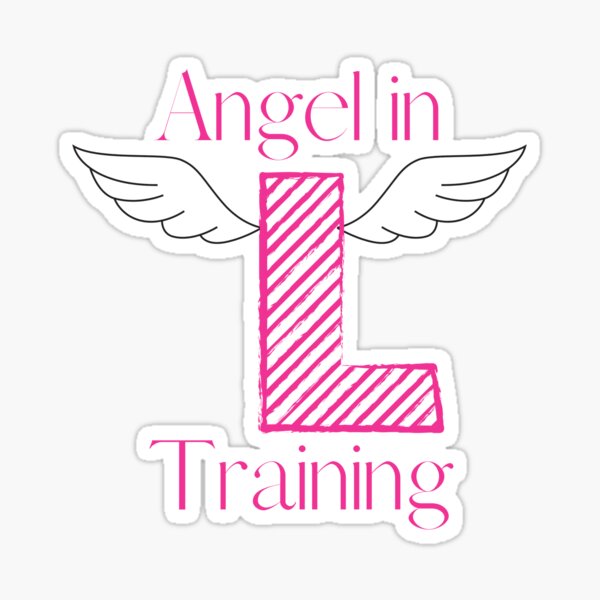 Angel In Training Pink L Plate! Sticker