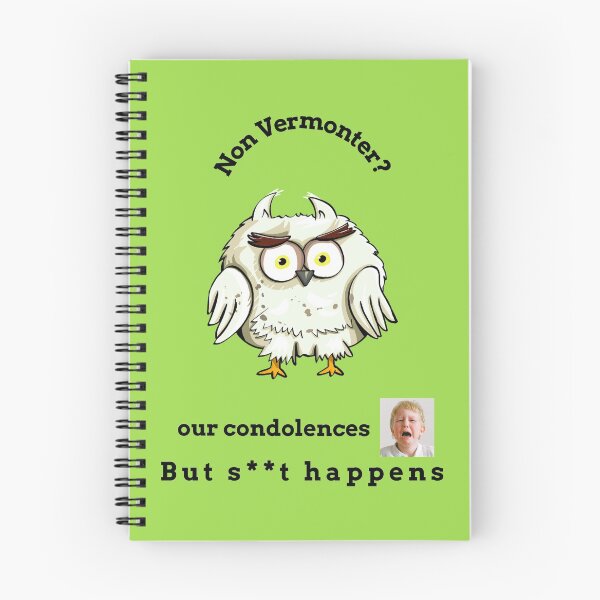 Item preview, "Condolences to non Vermonters"  (owl) designed and sold by skoumpourdides.