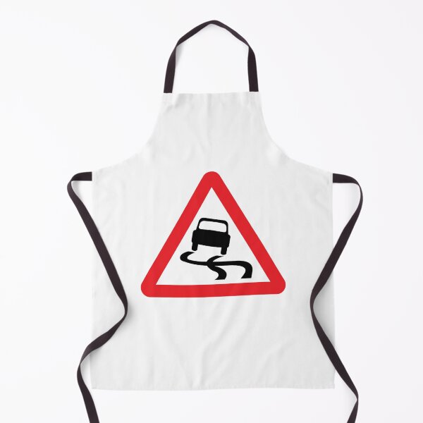 Item preview, UK traffic sign: Slippery road ahead (TSRGDNO 557) designed and sold by Spyromike.