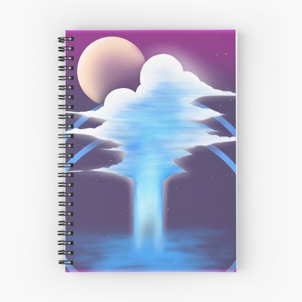 Item preview, It's Raining :: Vaporwave Cloudy waterfall  designed and sold by FineChyna.