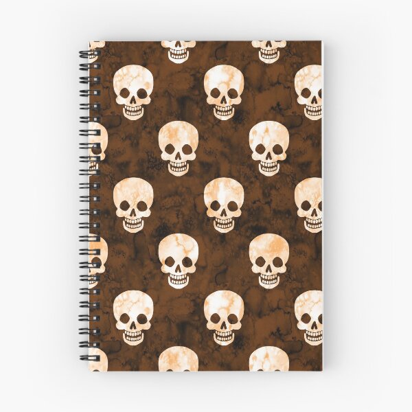 Item preview, Happy Skulls in Rusty Orange designed and sold by Paisley Yazel.