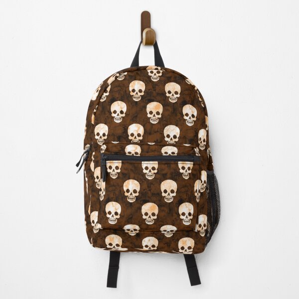 Item preview, Happy Skulls in Rusty Orange designed and sold by Paisley Yazel.