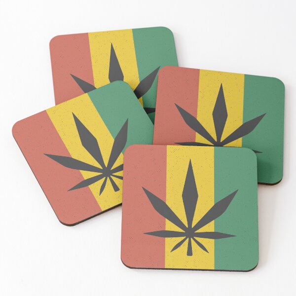 Item preview, Cartoon Cannabis Leaf (Rasta Flag) designed and sold by John Uttley.