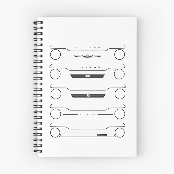 Item preview, Hillman Imp evolution classic 1960s-1970s British car black outline graphic designed and sold by soitwouldseem.