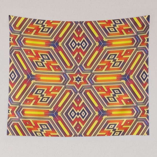 Item preview, Vibrant cubic pattern designed and sold by Eva-Success.